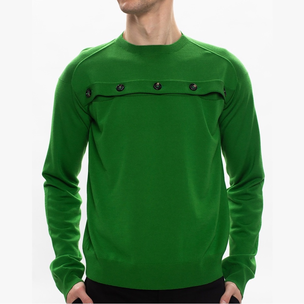 Bottega Veneta Green Cut Out Sweater